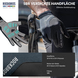 ROAD TO SKY Fahrradhandschuhe mit Touchscreen Atmungsaktiv Herren/Damen-Blau