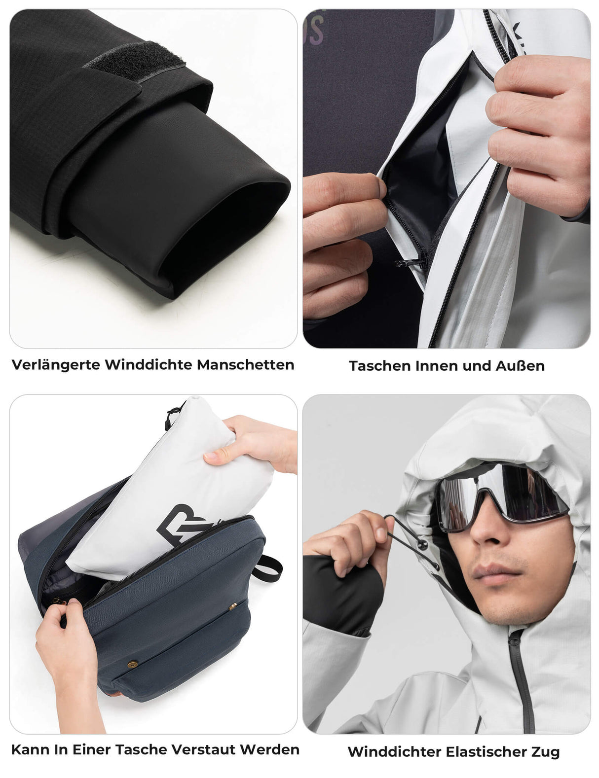 ROCKBROS Beheizbare Fahrradjacke – Mit Typ-C-Anschluss für maximale Wärme!​