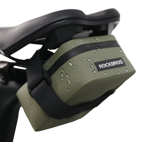 ROCKBROS Fahrrad Satteltasche Leicht Kompakt Wasserdicht Rennrad MTB-Weiß
