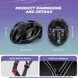 ROCKBROS Fahrradhelm – Einstellbar 58-62cm mit modernem Sicherheitsdesign