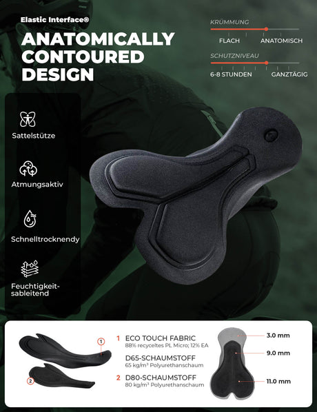 ROCKBROS Herren Fahrradhose – Lang & Gepolstert für Höchstkomfort!​