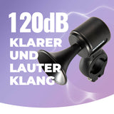 ROCKBROS Elektrische Fahrradklingel – 120dB & Universell für 22,2/25,4/31,8 mm Lenker