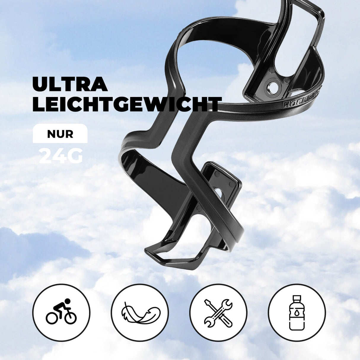 ROCKBROS Fahrrad-Flaschenhalter – 2er Pack im praktischen Set!​