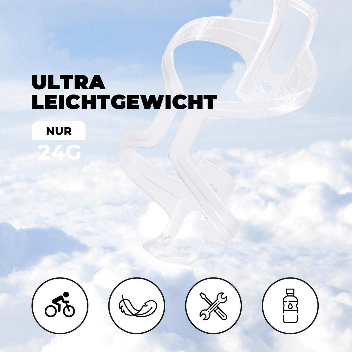 ROCKBROS Fahrrad-Flaschenhalter – 2er Pack im praktischen Set!​