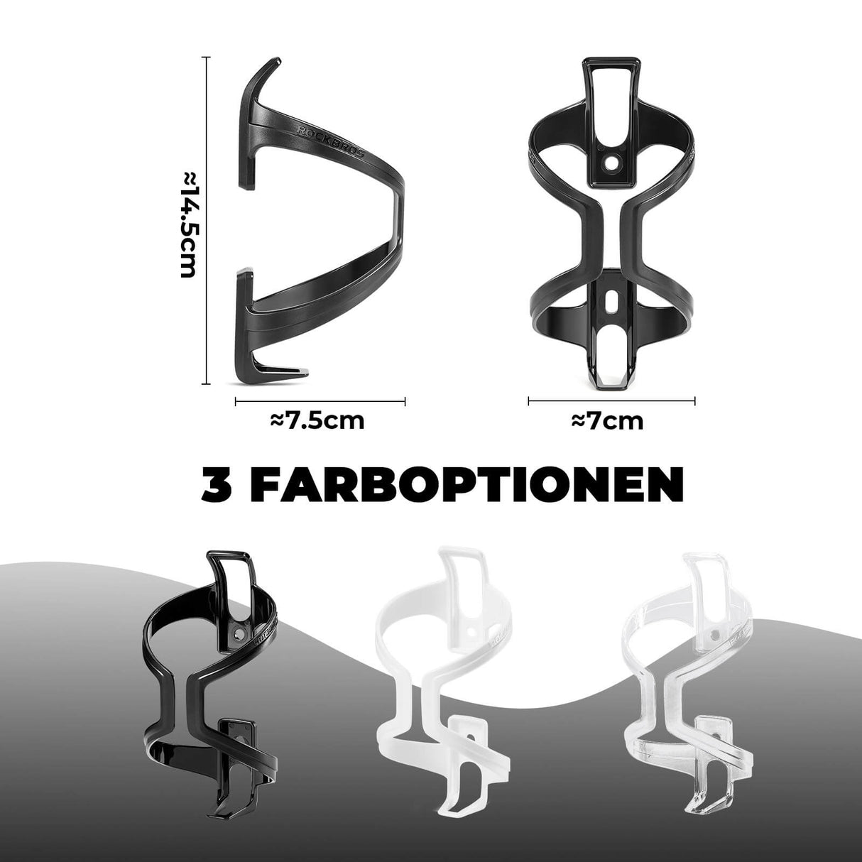 ROCKBROS Fahrrad-Flaschenhalter – 2er Pack im praktischen Set!​