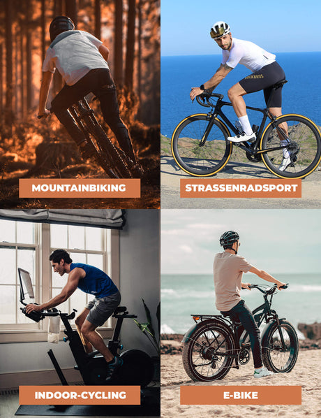 ROCKBROS Herren Fahrrad Trägerhose – Lang & Gepolstert für maximalen Komfort!​