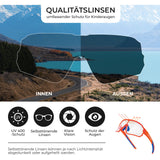 ROCKBROS Kinder Fahrradbrille UV400-Schutz Selbsttönend Sonnenbrille - ROCKBROS-EU