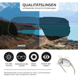 ROCKBROS Kinder Fahrradbrille UV400-Schutz Selbsttönend Sonnenbrille - ROCKBROS-EU