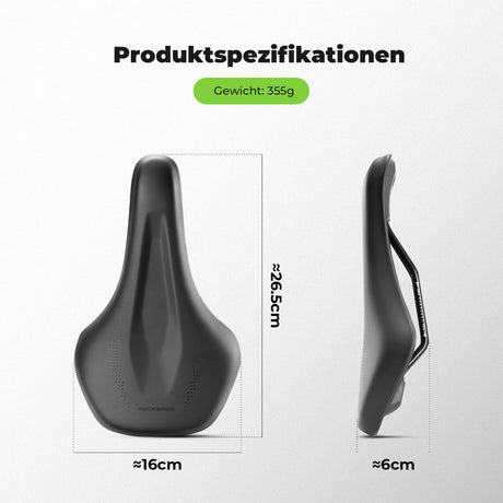 ROCKBROS Leichter Fahrradsattel mit Atmungsaktivität - Für MTB, Rennrad, Gravelbike - ROCKBROS-EU