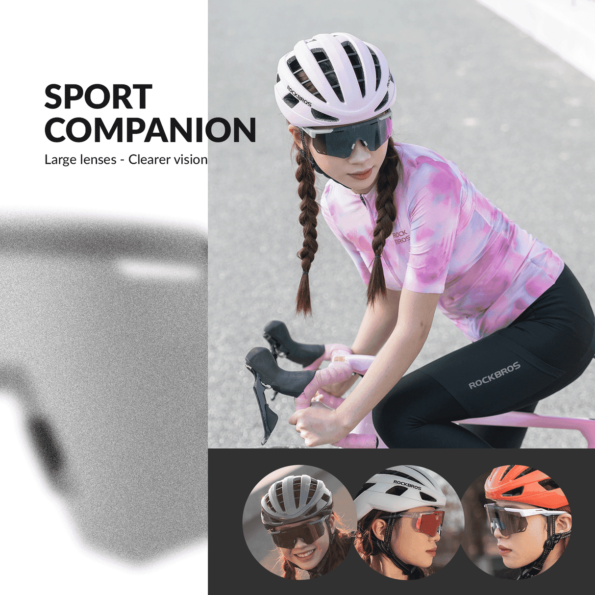ROCKBROS Ultraleicht Fahrradbrille Polarisierte Sonnenbrille mit UV400-Schutz - ROCKBROS-EU