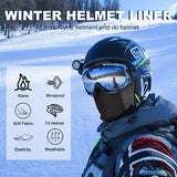 ROCKBROS windproof winter balaclava, full-face mask with glasses holes in grey#Color_Grey
