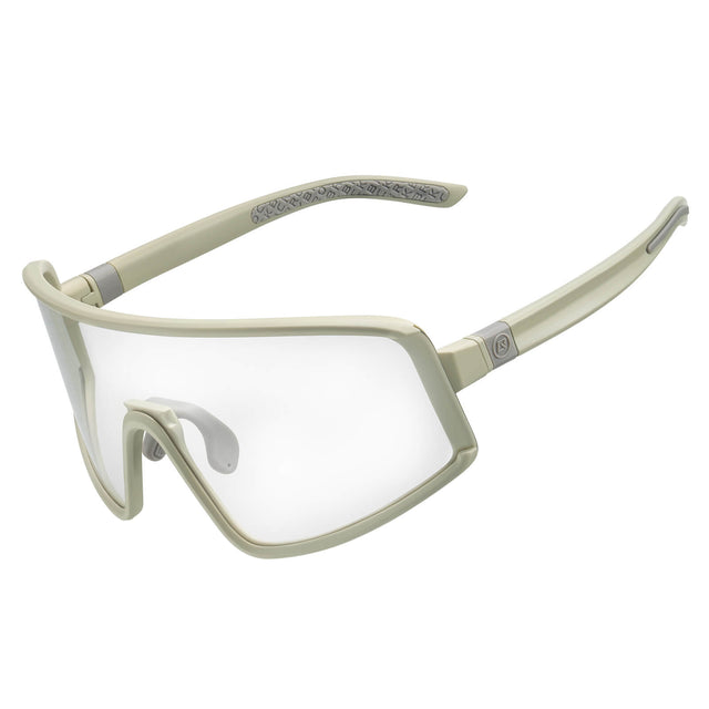 ROCKBROS Anti-Beschlag Sonnenbrille Selbsttönend UV400 Schutz Herren/Damen-Gelb-Weiß