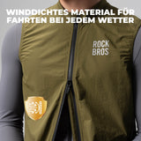 ROCKBROS Ärmellose Fahrradweste Fahrradjacke Packbar Atmungsaktiv