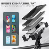 ROCKBROS Fahrrad Handyhalterung 360° Drehbar für Handy 4.5~7.2 Zoll-Schwarz