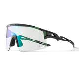 ROCKBROS Fahrradbrille Selbsttönend/Polarisiert Antibeschlag Winddicht UV-Schutz-Schwarz