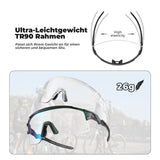 ROCKBROS Fahrradbrille Selbsttönend/Polarisiert Antibeschlag Winddicht UV-Schutz