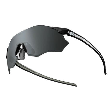 ROCKBROS Fahrradbrille Selbsttönend/Polarisiert UV400-Schutz Ohne Rahmen Unisex-Schwarz-Gold/Polarisiert