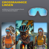 ROCKBROS Fahrradbrille Selbsttönende UV-Schutz Wechsel-Nasenpads Damen/Herren