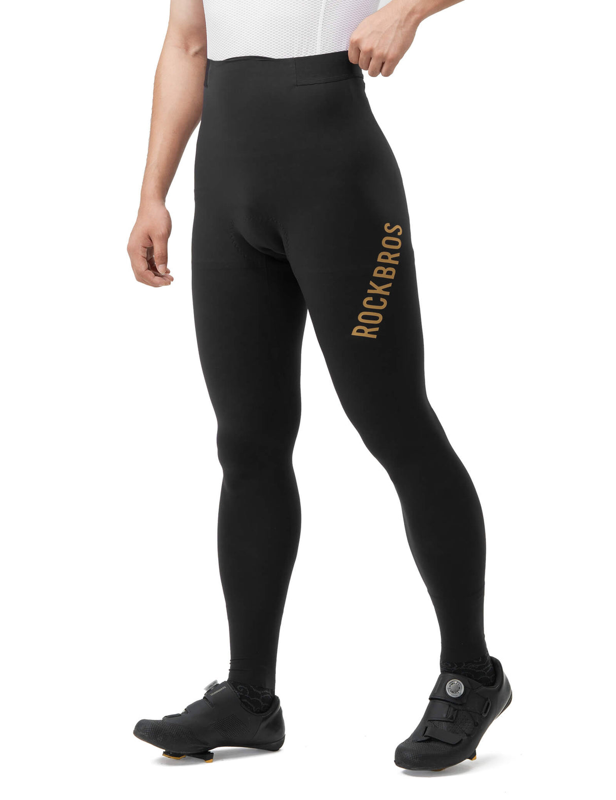 ROCKBROS Fahrradhose Lang Gepolstert Nahtlos Schnelltrocknend Herren