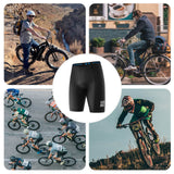 ROCKBROS Fahrradhose mit Sitzpolster Radlerhose Atmungsaktiv Leicht MTB Renrrad