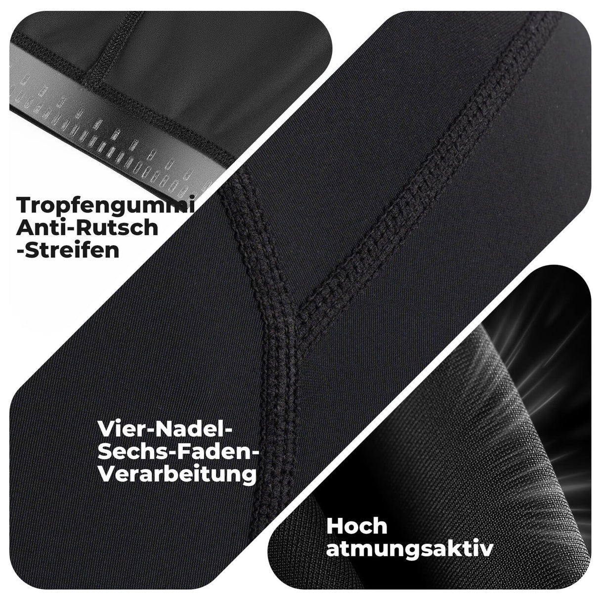 ROCKBROS Fahrradhose mit Sitzpolster Radlerhose Atmungsaktiv Leicht MTB Renrrad