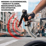 ROCKBROS Fahrradklingel mit Doppel-Klopfer 180° drehbar für Rennräder MTB Falträder
