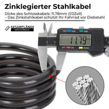 ROCKBROS Fahrradschloss Kabelschloss 4-Stellig Zahlencode 120cm