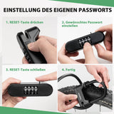 ROCKBROS Fahrradschloss Zahlenschloss U-Bügelschloss mit Kabel