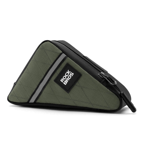 ROCKBROS Fahrradtasche Rahmentasche Dreiecktasche für Brompton-TYP1-Militärgrün