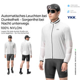 ROCKBROS Herren/Damen Leichte Fahrradjacke Faltbar Nachleuchtend Atmungsaktiv Frühling/Somme