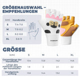 ROCKBROS Kinder Halbfinger Fingerlose Fahrradhandschuhe Scooter Fahrrad-Weiß - Braun