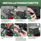 ROCKBROS Motorradtasche Wasserdicht Gepäckträgertasche Hecktasche 13L