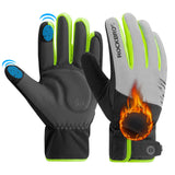 ROCKBROS Winter Fahrradhandschuhe Touchscreen Warm Winddicht