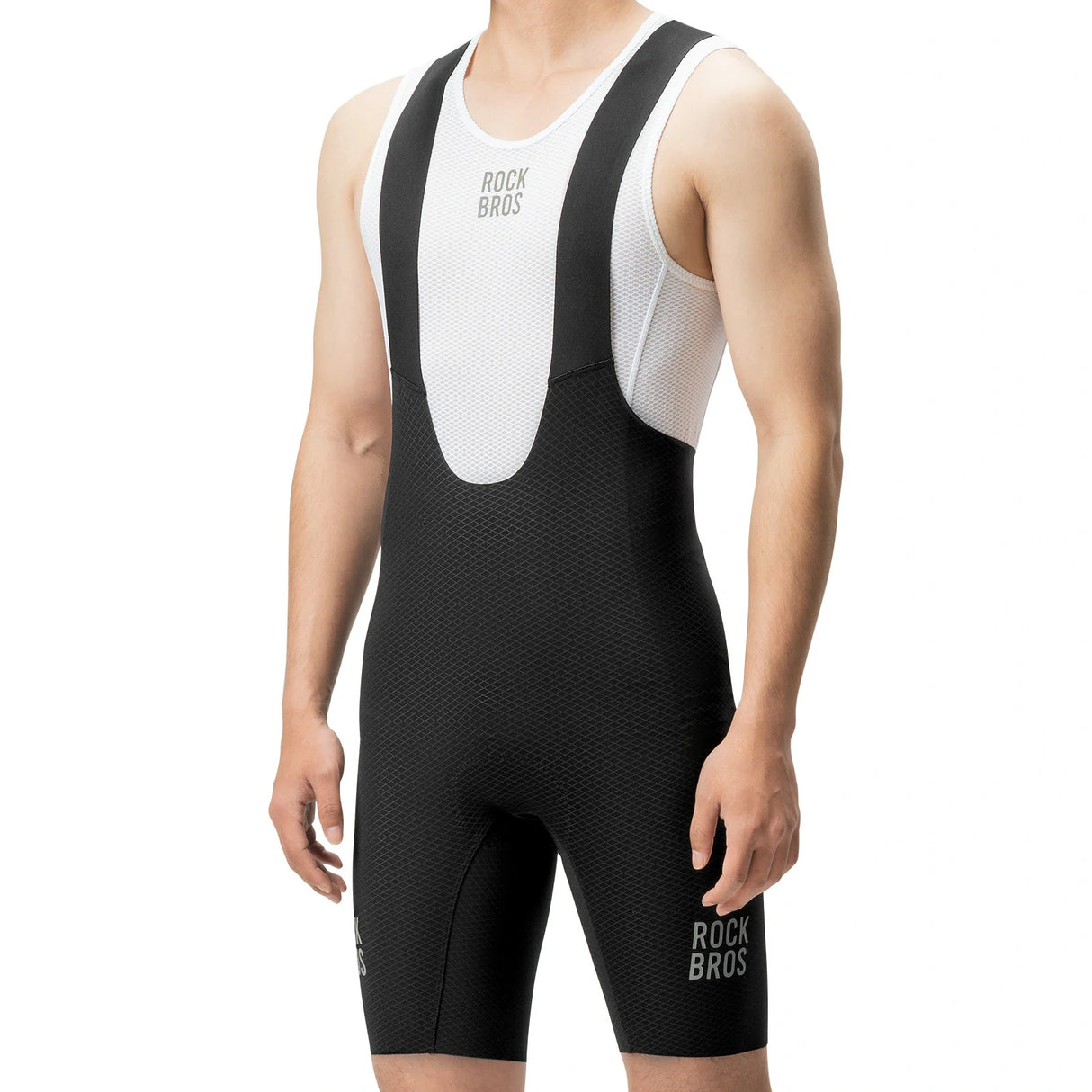 Herren Radhose Kurz – Gepolstert mit Trägern, Reflektoren