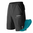 Radlerhose Herren – Gepolsterte Fahrradhose mit 4D‑Sitzpolster, abnehmbare kurze Hose