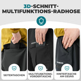 Radlerhose Herren – Gepolsterte Fahrradhose mit 4D‑Sitzpolster, abnehmbare kurze Hose