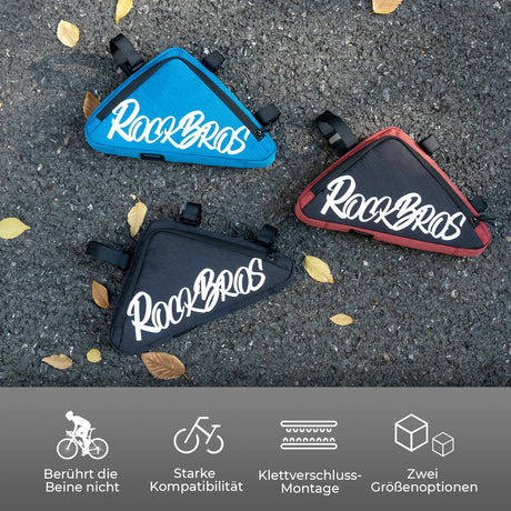 Fahrrad‑Rahmentasche – Dreieckstasche 0,8‑1,4 L