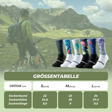 ROCKBROS Rennrad Socken – Moderat komprimierende Fahrradsocken