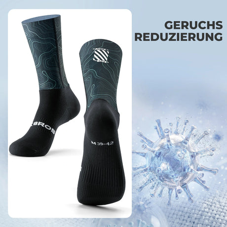 ROCKBROS Rennrad Socken – Moderat komprimierende Fahrradsocken