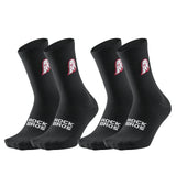 Rennrad‑Socken – Atmungsaktiv mit verstärkter Ferse, 2 Paar