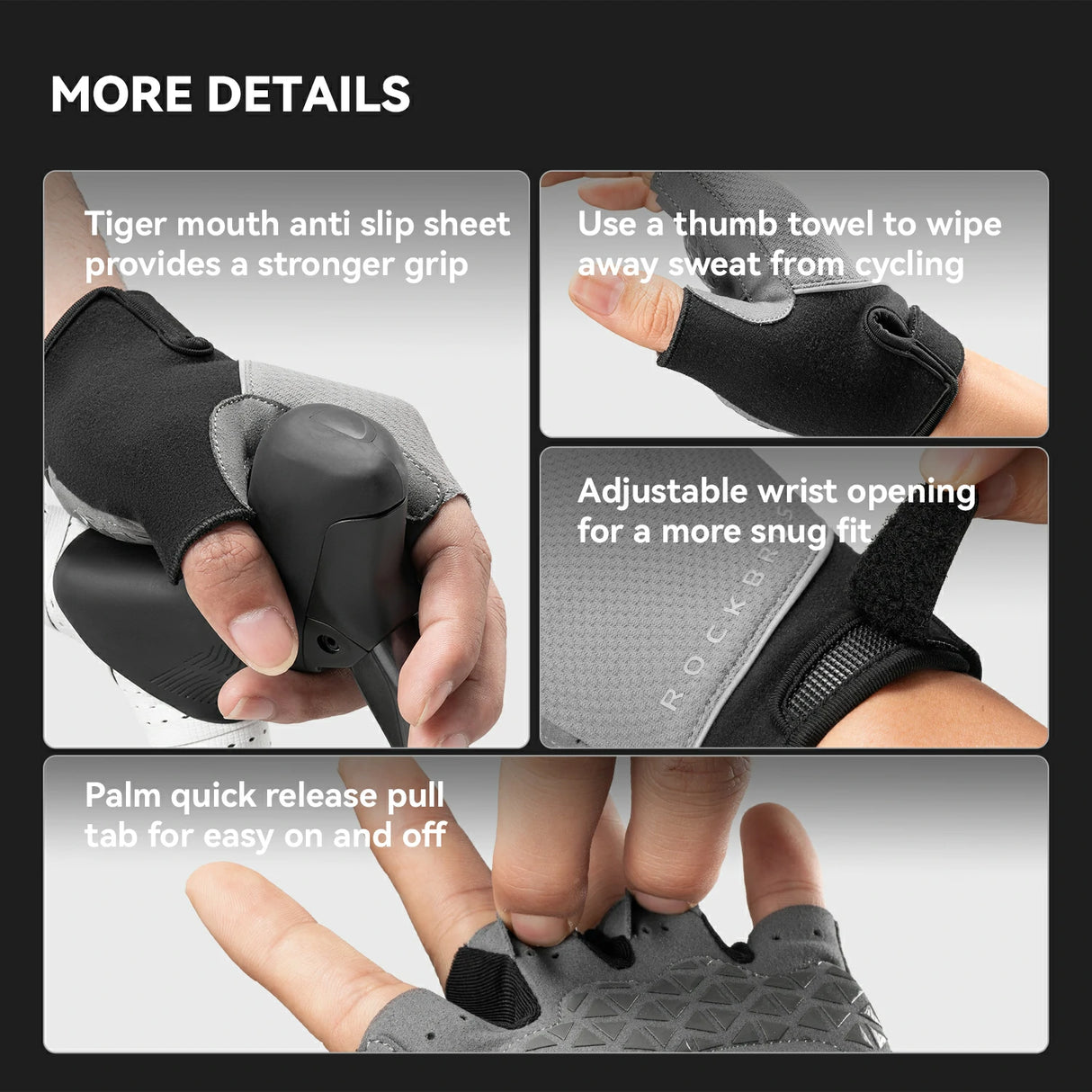 S424 Halbfinger Radhandschuhe