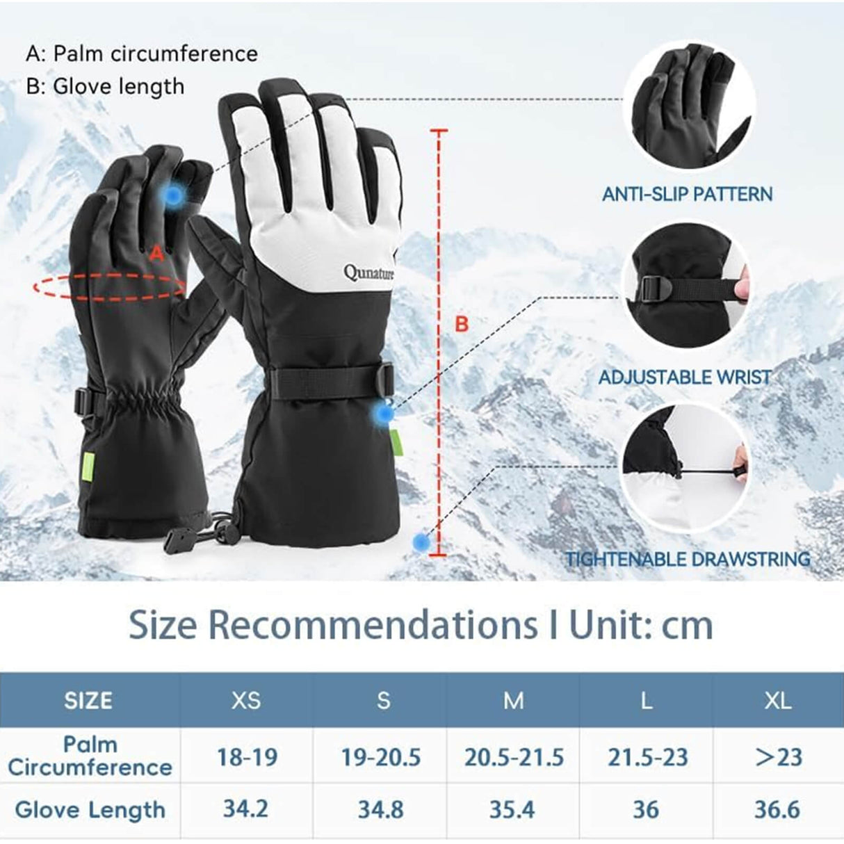 Qunature Skihandschuhe wasserdicht - ROCKBROS-EU