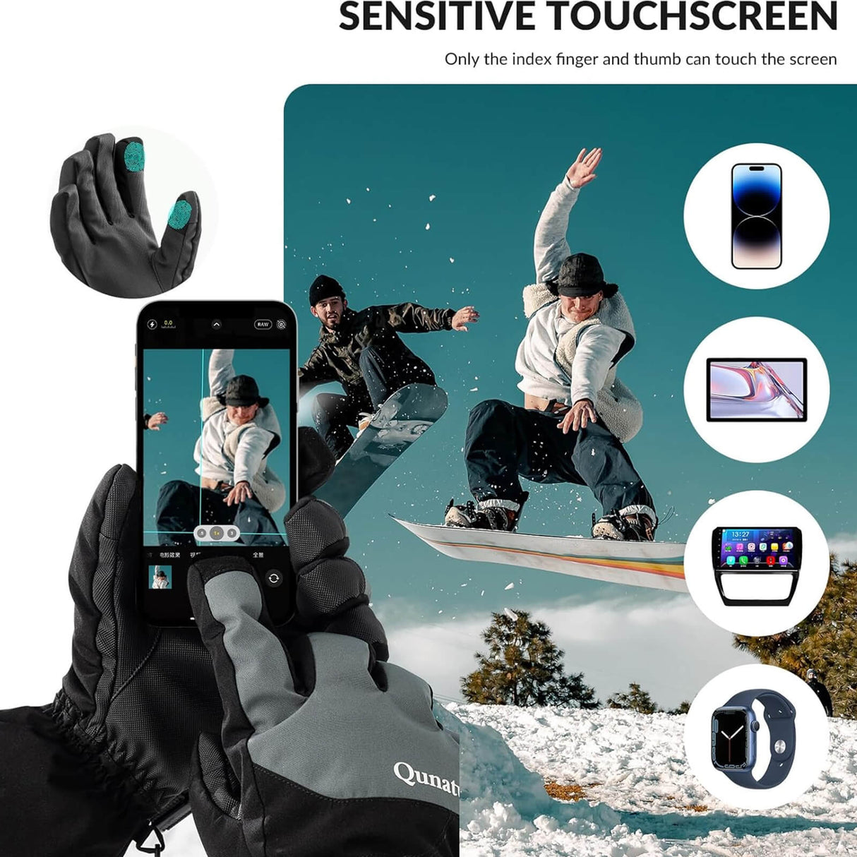 Qunature Skihandschuhe wasserdicht - ROCKBROS-EU