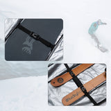 Qunature Ski‑ & Snowboard‑Reisetasche mit Rollen – Für 140–162 cm Länge
