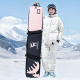 Qunature Ski‑ & Snowboard‑Reisetasche mit Rollen – Für 140–162 cm Länge