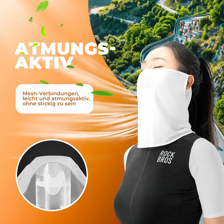 ROCKBROS Sommer‑Sturmhaube – Halbe Kühl‑Balaclava, atmungsaktiv & schnell trocknend