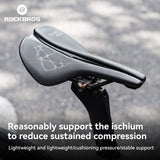 ROCKBROS Sport-Fahrradsattel mit ergonomischem Design und Cr-Mo-Gestell