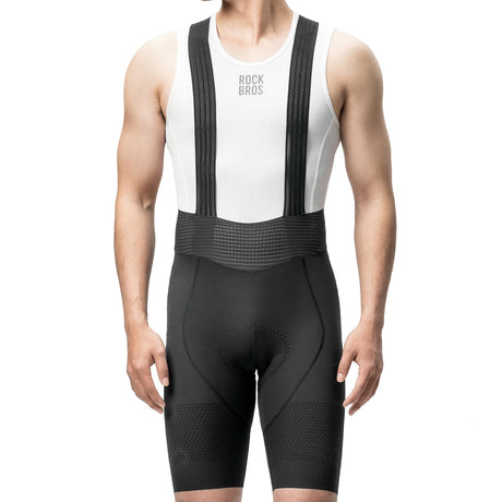 Trägerhose Fahrrad Herren mit Elastisch 4D Ergonomisches Sitzpolster - ROCKBROS-EU