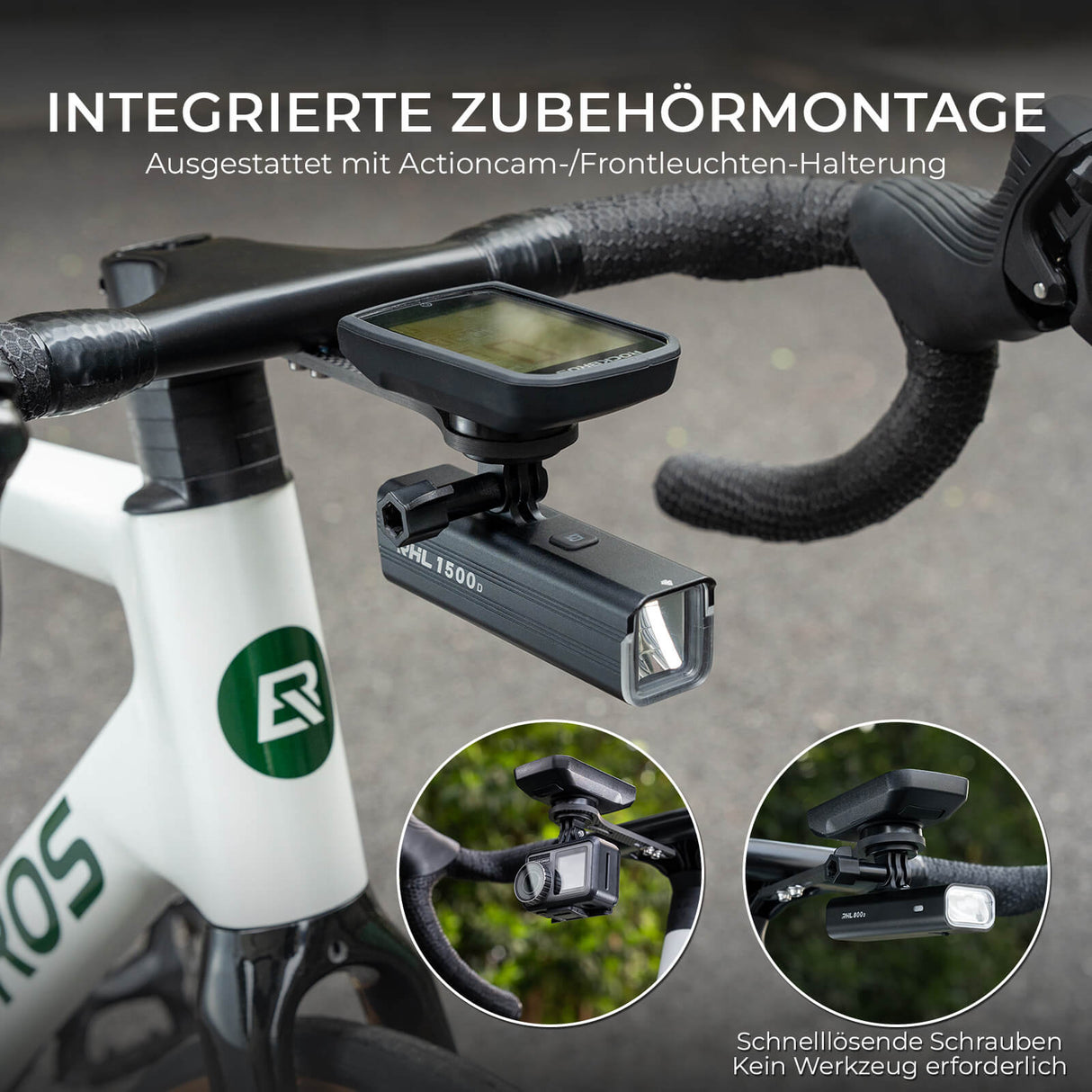 Universal Fahrradcomputer-Halterung – Leicht & Werkzeugfrei