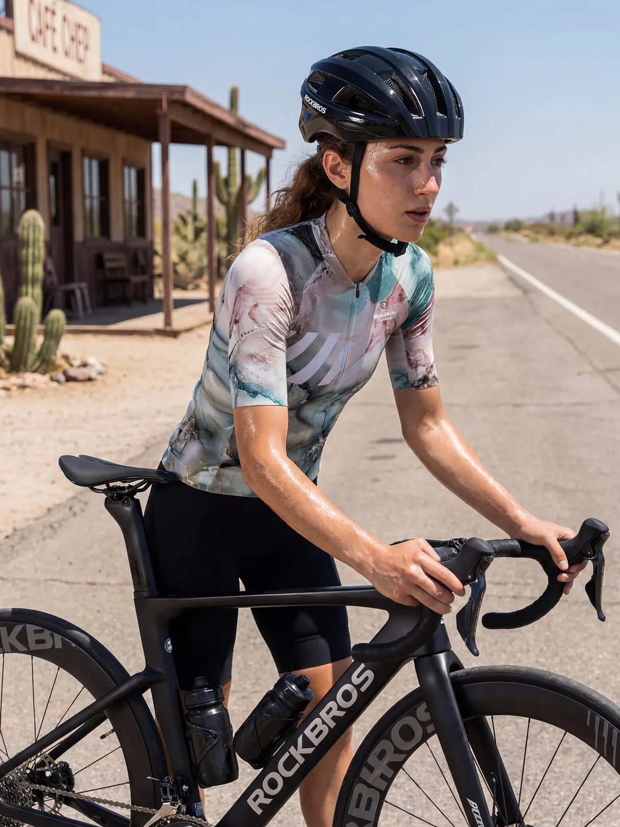 Damen-Radtrikot Liquid Terrain